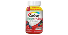 Load image into Gallery viewer, Centrum Adults 50+ Fresh & Fruity Chewables Multivitamin/Multimineral Supplement (60 ct) Mixed Berry