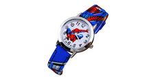 Load image into Gallery viewer, Children's Cartoon Watch Spiderman Leather Strap Quartz Watch
