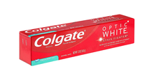 Load image into Gallery viewer, Colgate Optic White Teeth Whitening Toothpaste, Stain Fighter, Fresh Mint Gele (2 oz)56.6g