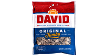 Load image into Gallery viewer, David Original Jumbo Sunflower Seeds, 3.75 oz. Bags 106g Made in USA