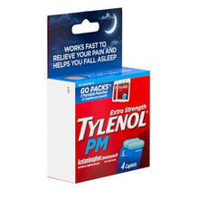 Load image into Gallery viewer, Tylenol PM Extra Strength Pain Reliever & Sleep Aid Caplets, 4 ct