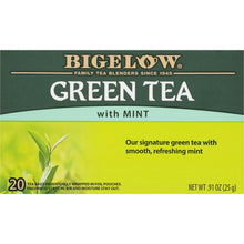 Load image into Gallery viewer, Bigelow Green Tea with Mint Tea Bags 20 Ct 20 ct
