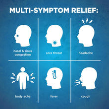 Load image into Gallery viewer, Equate Daytime Severe Cold and Flu Relief, Green Tea and Honey Lemon Flavors, 6 Packets