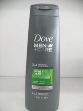 Load image into Gallery viewer, Dove Men+Care Fresh and Clean 2-in-1 Shampoo and Conditioner 12 fl oz(355ml)
