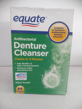 Load image into Gallery viewer, Equate Antibacterial Denture Cleansers Tablets, 84 Count