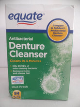 Load image into Gallery viewer, Equate Antibacterial Denture Cleansers Tablets, 84 Count