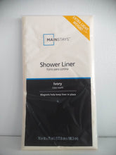 Load image into Gallery viewer, Mainstays Extra Light Weight Shower Liner - Ivory (177.8cm x 180.3 cm)