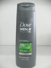 Load image into Gallery viewer, Dove Men+Care Fresh and Clean 2-in-1 Shampoo and Conditioner 12 fl oz(355ml)