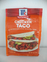Load image into Gallery viewer, McCormick Taco Seasoning Mix - Chicken, 1 oz(28g)