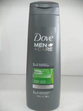 Load image into Gallery viewer, Dove Men+Care Fresh and Clean 2-in-1 Shampoo and Conditioner 12 fl oz(355ml)