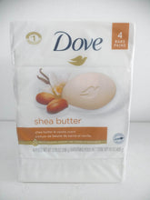 Load image into Gallery viewer, Dove Beauty Bar Soap Shea Butter w/ Vanilla Scent, 3.75 oz 4 Bars