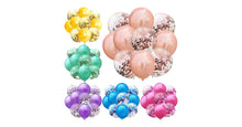 Load image into Gallery viewer, 10pcs/lot Mix Rose Gold Confetti Balloons Birthday Party Decorations
