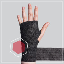 Load image into Gallery viewer, CURAD Performance Series Ironman Self-Adherent Wrap for Pain Management and Support, Black, 2" x 5 Yds, 1 Roll