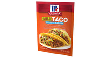 Load image into Gallery viewer, McCormick Mild Taco 30% Less Sodium 1 oz (28g)