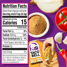 Load image into Gallery viewer, Taco Bell Mild Taco Seasoning Mix, 1 oz Packet