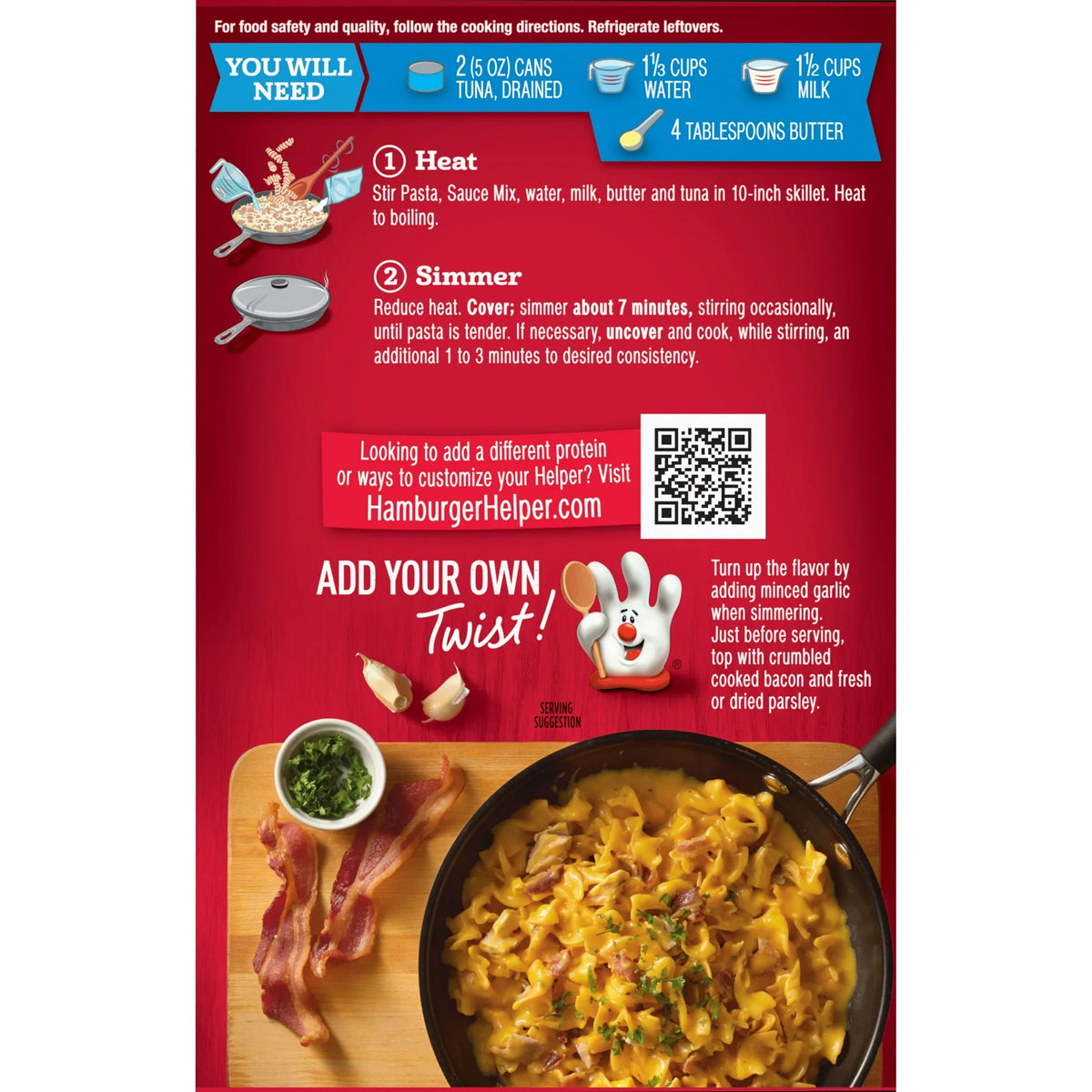 Tuna Helper Cheesy Pasta with Real Cheese, 5.3 oz Box
