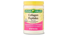 Load image into Gallery viewer, Spring valley powder COLLAGEN Peptides hair, skin & nails 9 oz (255g)