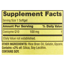 Load image into Gallery viewer, Spring Valley Rapid-Release CoQ10 Dietary Supplement, 100 mg, 30 Count