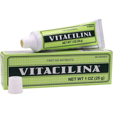 Load image into Gallery viewer, Vitacilina First Aid Skin Antibiotic Ointment to Help Treat Minor Scrapes, Cuts, Burns, 1 oz Tube