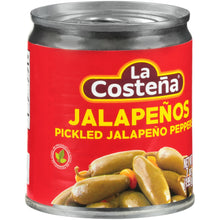 Load image into Gallery viewer, La Costena Green Pickled Whole Jalapeño Peppers, 7 Oz