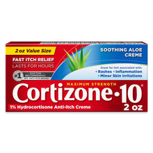 Load image into Gallery viewer, Cortizone-10 1% Hydrocortisone Anti Itch Cream for Eczema and Bug Bite Relief, Maximum Strength, 2 oz