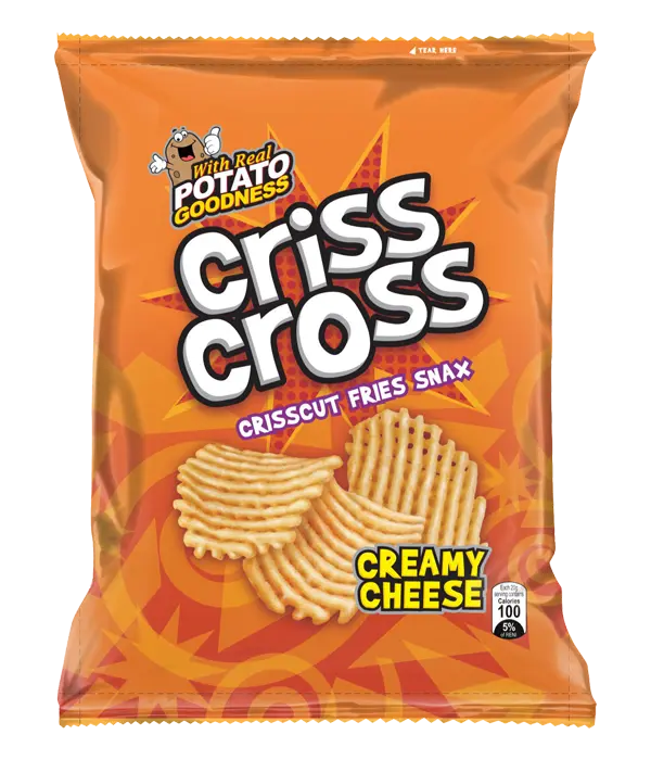 Criss Cross Crisscut Fries Creamy Cheese