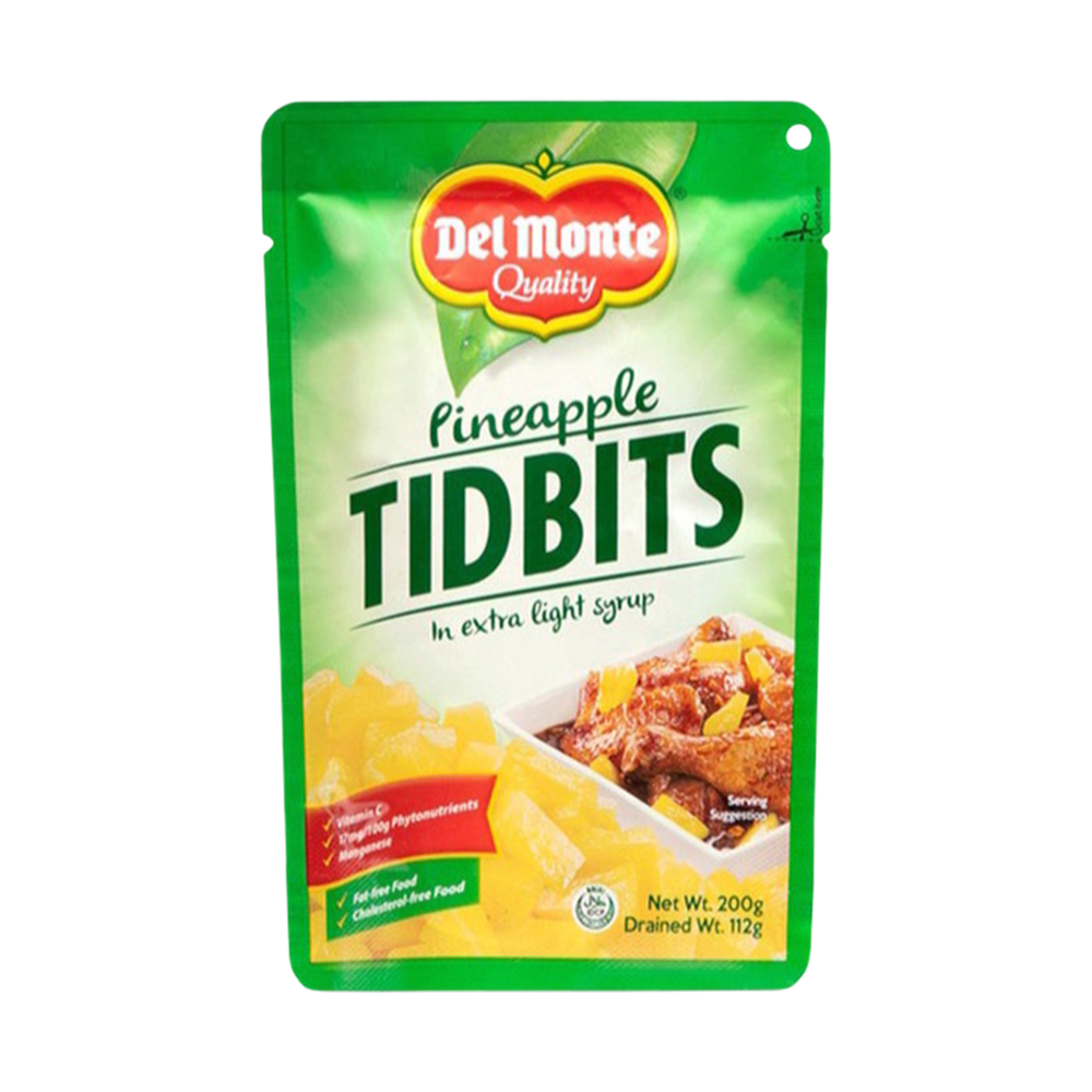 delmonte pineapple tidbits 200g
