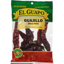 Load image into Gallery viewer, El Guapo Whole Guajillo Chili Pods, 2 oz Bag