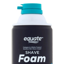 Load image into Gallery viewer, Equate Shave Foam, Sensitive Skin, 10 oz