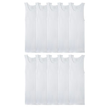 Load image into Gallery viewer, Fruit of the Loom Men's Eversoft A-Shirt Tank Top Undershirts, Super Value 10-Pack