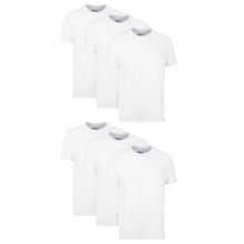 Load image into Gallery viewer, Hanes Men's Value Pack White Crew T-Shirt Undershirts, 6 Pack