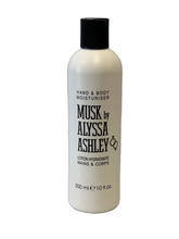 Load image into Gallery viewer, Alyssa Ashley Musk Hand and Body Moisturizer - Lotion for Women - Body Cream for Smooth, Moisturized Skin - Citrus and Sicilian Bergamot - 10 oz