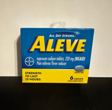 Load image into Gallery viewer, Aleve Caplets, 6-ct Pain Relever/fever reducer
