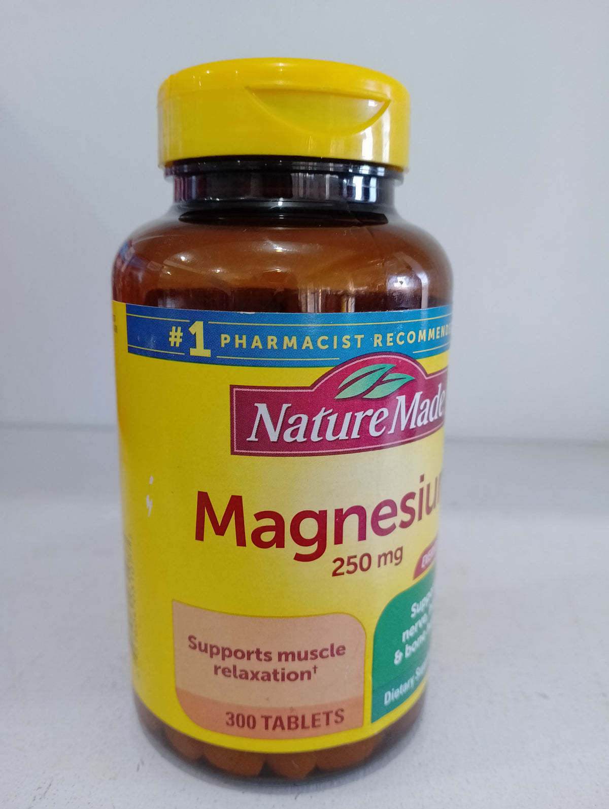 Nature Made Magnesium 250mg Tablets, Dietary Supplement, 300 tablets