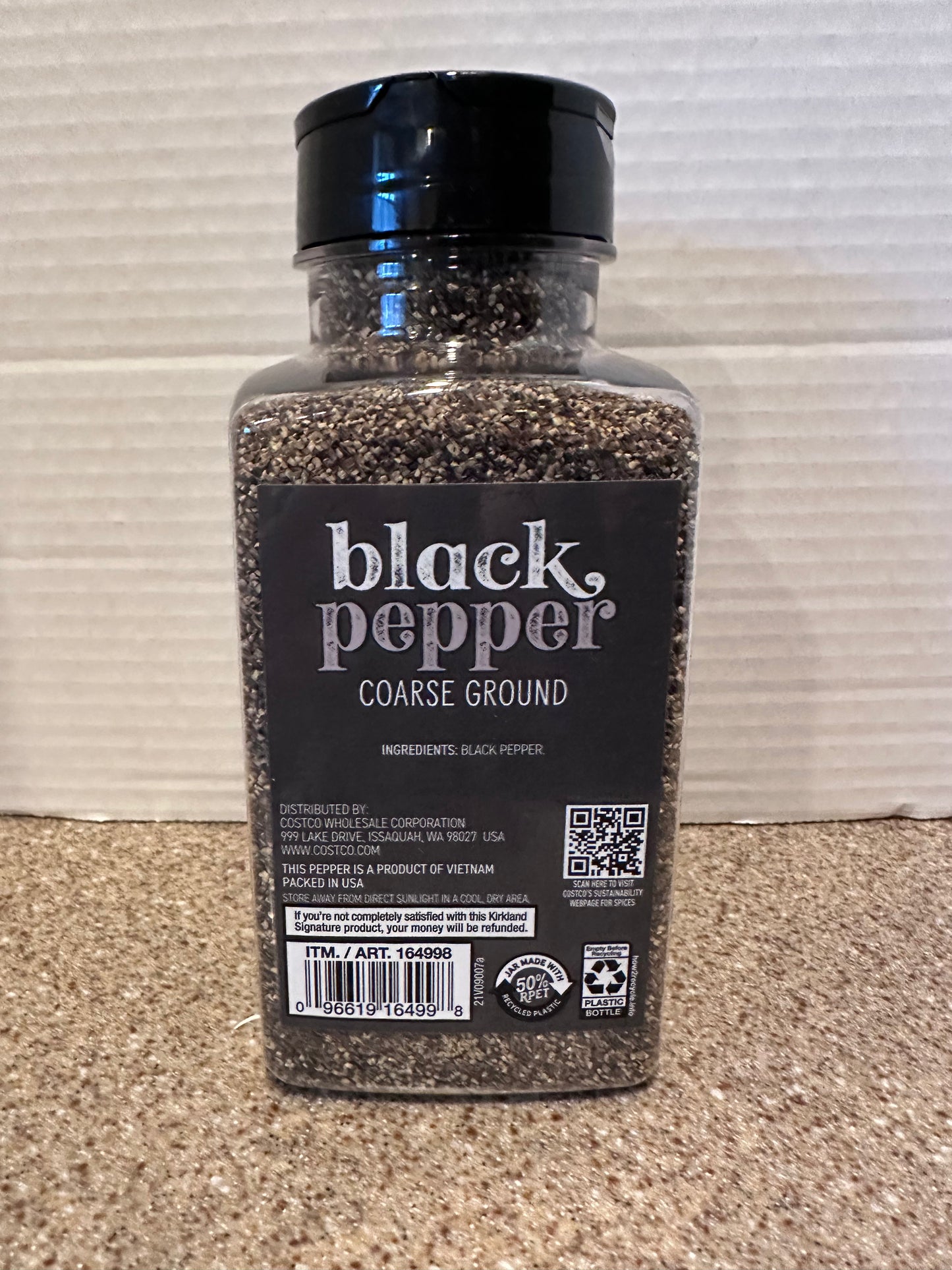 Kirkland Signature Coarse Ground Black Pepper, 12.7 oz