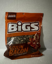 Load image into Gallery viewer, Bigs Sizzlin' Bacon Flavored Sunflower Seeds, 3.63 oz. Bags