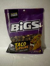 Load image into Gallery viewer, Bigs Taco Supreme Flavored Sunflower Seeds, 3.63 oz. Bags