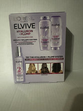 Load image into Gallery viewer, L'Oreal Paris Elvive Hyaluron Plump Squeeze Hydrating Shampoo Conditioner Kit, 72Hr Intense Moisture