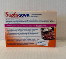 Load image into Gallery viewer, GOYA Sazon with Coriander and Annatto Seasoning Mix, 8 Packets, 1.41 oz Box