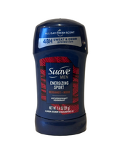 Load image into Gallery viewer, Suave Mens Energizing Sport Antiperspirant Deodorant, 1.4 oz.
