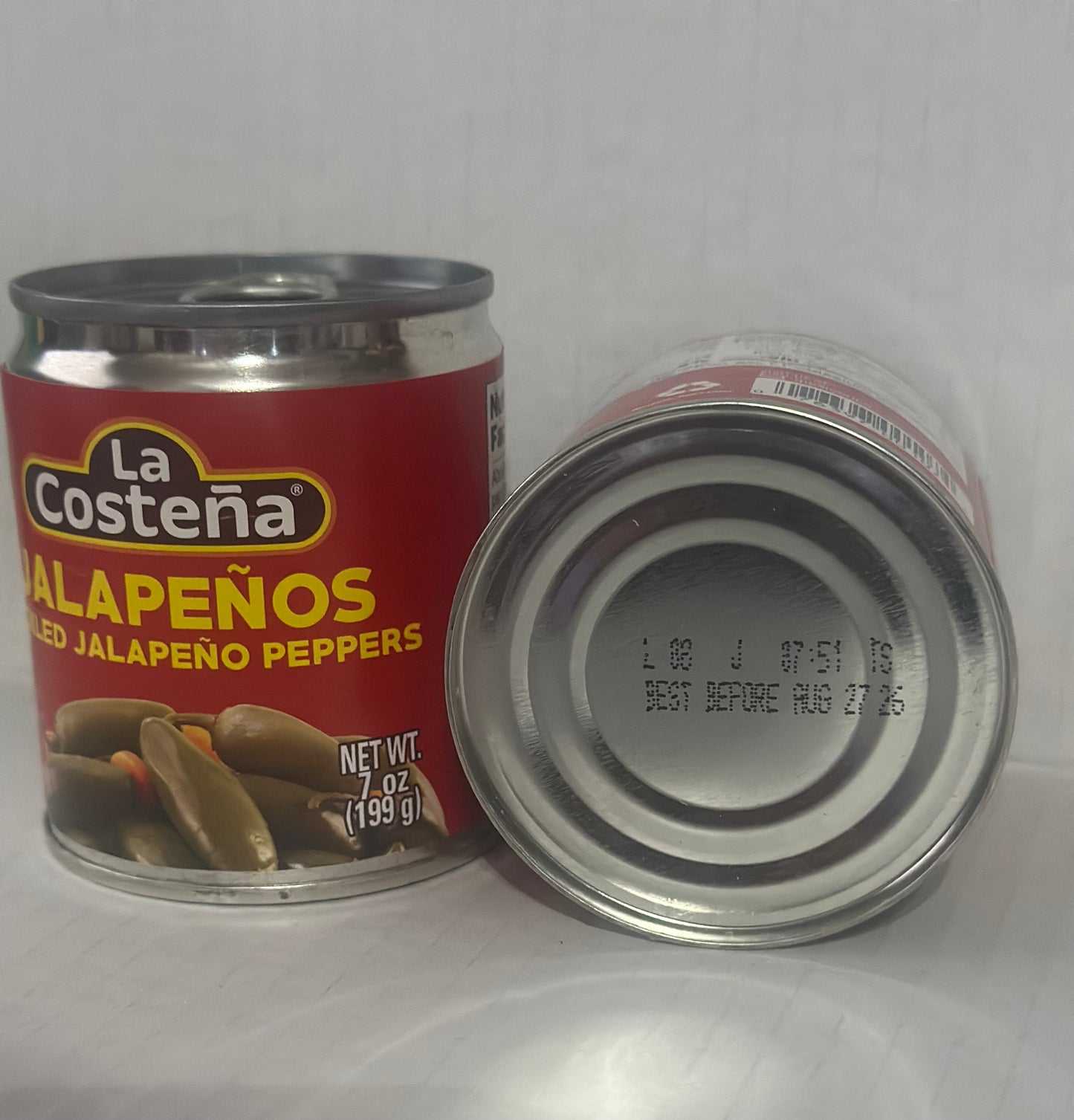 La Costena Green Pickled Whole Jalapeño Peppers, 7 Oz