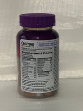Load image into Gallery viewer, Centrum Women Multigummies assorted natural fruit flavors 100 gummies
