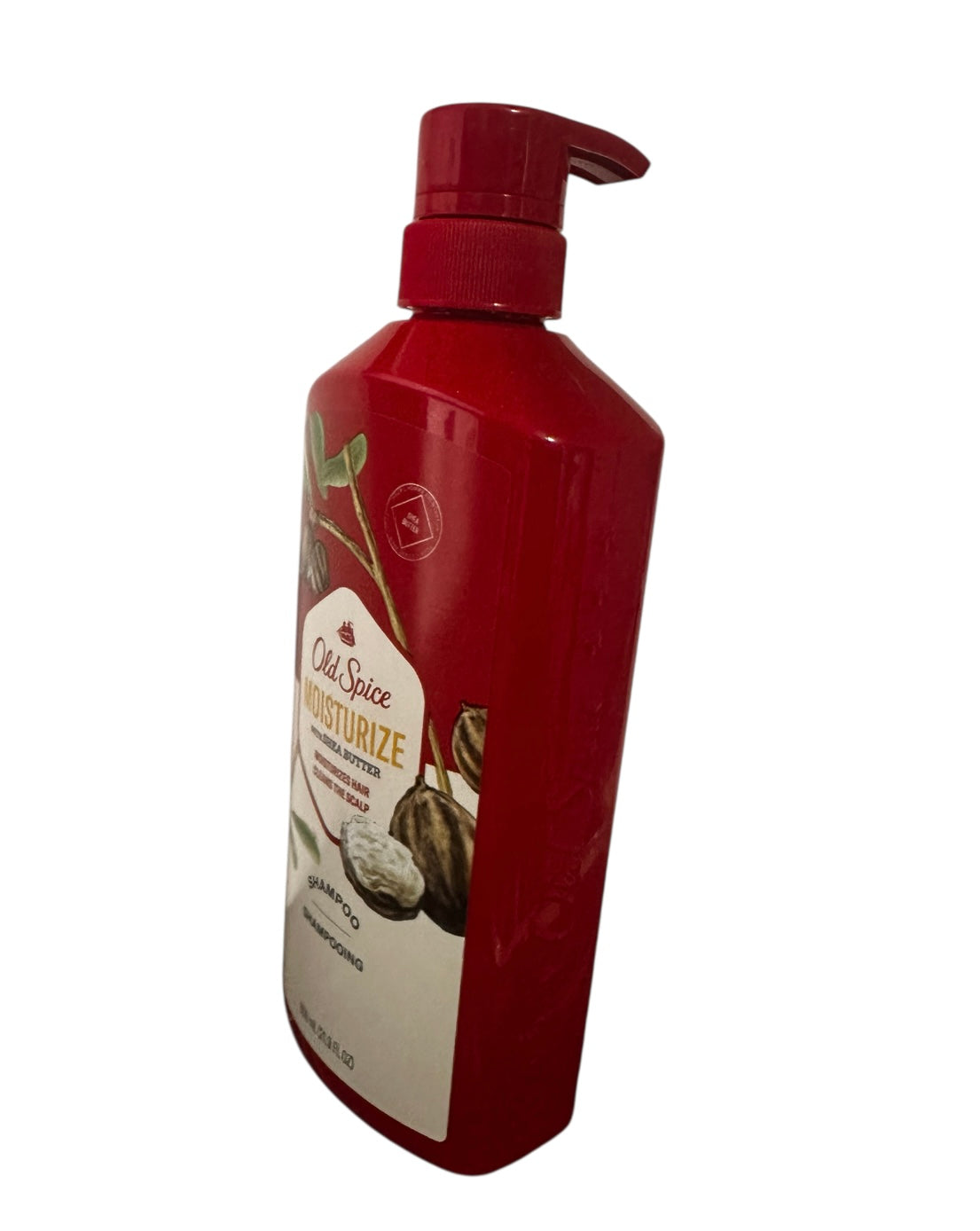Old Spice Moisturize Shampoo for Men with Shea Butter, All Hair Types, 21.9 fl oz