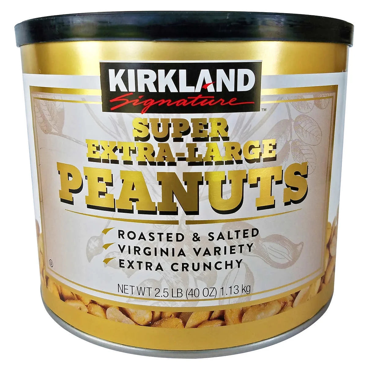 Kirkland Signature Extra-Large Peanuts 2.5 lb (1.13kg) U.S.A