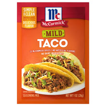 Load image into Gallery viewer, McCormick Mild Taco Seasoning Mix, 1.0 oz Packet