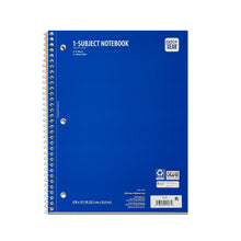 Load image into Gallery viewer, PEN + GEAR College Rule 1-Subject Notebook, 10.5" x 8", Blue, 70 Sheets