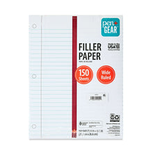 Load image into Gallery viewer, Pen+Gear Wide Ruled Filler Paper, 10.5" x 8", 150 Sheets