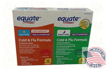 Load image into Gallery viewer, Equate Multi-Symptom Day & Night Cold Flu Formula Softgels 20 Count