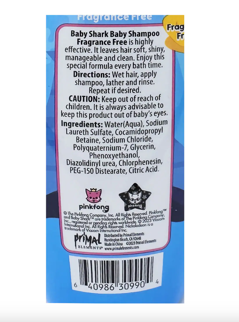 Baby Shark Baby Shampoo, 10 fl oz