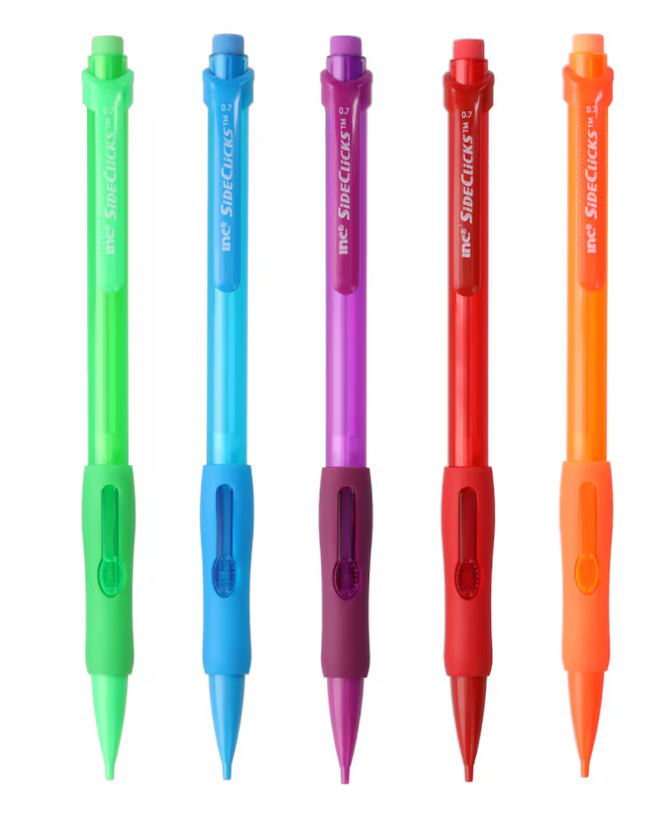 Inc Sideclicks Mechanical Pencils, 5-ct.